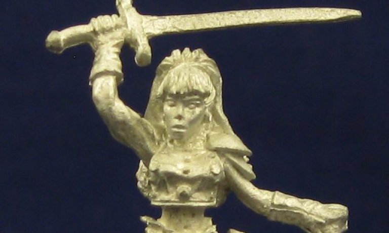 Silver & Steel Female with Broadsword